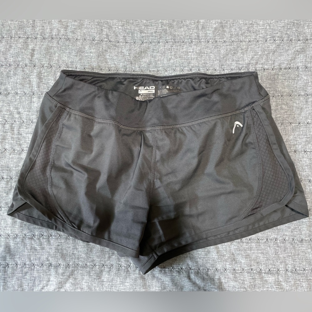 Grey athletic shorts